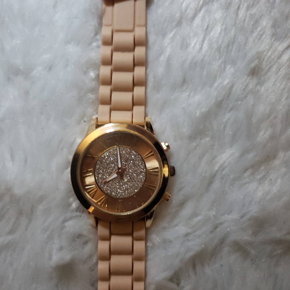 Rose gold watch